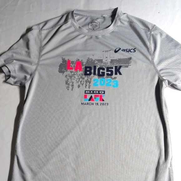 Asics Gray Men's Shirt Size Medium - Picture 1 of 5